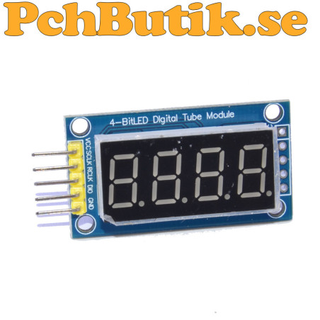 74HC595 4 digit 0.4 inch red 7 segment display with daisy chain