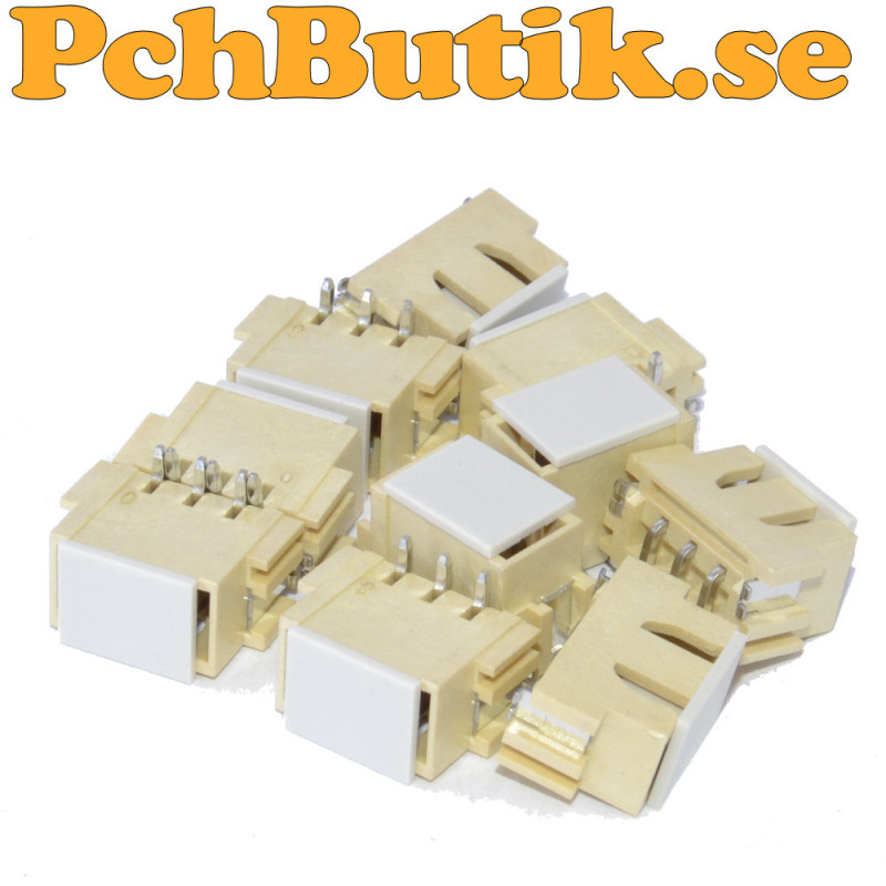 XH2.54 3P vertical SMD connector also suitable for THT mounting