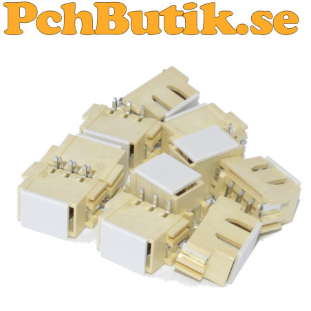 XH2.54 3P vertikal SMD kontakt som även kan monteras som THT