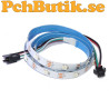 WS2812B 5V 5050 RGB LED strip 30 LEDs per meter with white PCB 1 meter