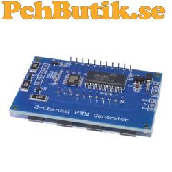 3 kanals PWM och pulssignalgenerator för 3,3 till 30 V