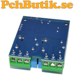2-channel USB controlled relay module with serial communication