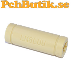 LML8UU glidlager av plast för 8 mm axel, 45 mm långt