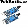 2-Pack Flam detektor modul, passar till Arduino