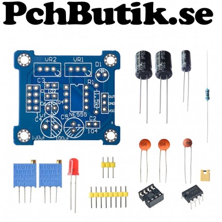 KOMMANDE. NE555 Pulse Frequency Adjustable Module Square Wave Signal Generator D