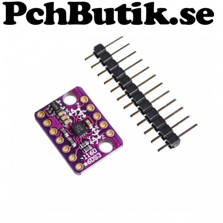 KOMMANDE. GY-BMI160 6DOF 6-axis Rate Gyro Gravity Accelerometer Sensor 3-5V