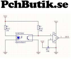 NYTT PÅ LAGER. Photoelectric Switch TCRT5000 TCRT5000L IR Infrared Reflective