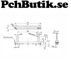 Double B10K Original Behringer mixer fader 7.5CM 75MM B10KX2 Pote