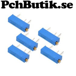 5-pack, 15 Varvs liggande trimpotentiometer 10 KOhm