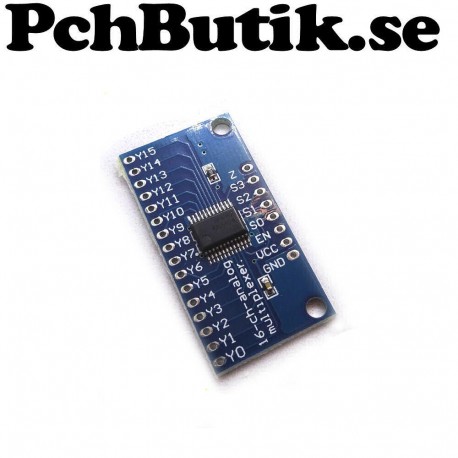 MUX 16 till 1, 1 till 16. Analog eller digital signal. passar Arduino