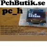 OLED display 1.3 tum, med vita pixlar. 128x64 pixlar