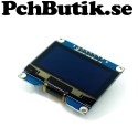 OLED display 1.54 tum,med 128x64 vita pixlar. SPI,SPD0301(kompatibel med 1306)