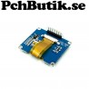 OLED display 1.54 tum,med 128x64 vita pixlar. SPI,SPD0301(kompatibel med 1306)