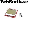 LCD display modul 84 x 48 pixel monokrom, passar Arduino