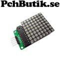 Röd lysdiod matris 8x8, drivare 7219, Passar Arduino