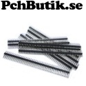 10st Stiftlist 1x40 pinnar. Passar moduler till Arduino