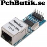 Ethernet LAN-modul ENC28J60 med SPI-interface. Passar Arduino