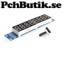 8 siffror med 7 segment LED-display och drivare, passar Arduino